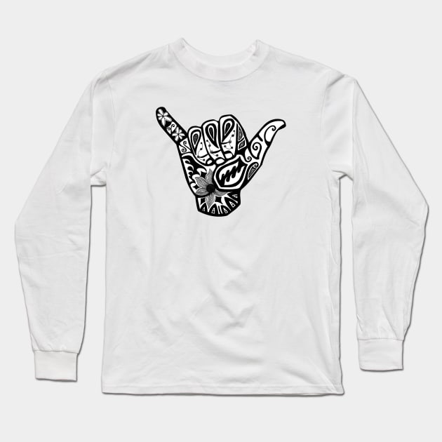 Shaka Long Sleeve T-Shirt by MadEDesigns